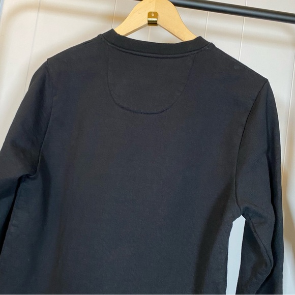 Drapeau Noir Vintage Heavyweight Cotton Fleece Black Sweatshirt Crewneck Quality - Picture 10 of 13